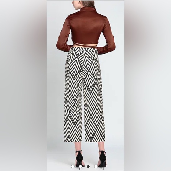 Niu Casual Pants in Black and Light Ivory, Size S - Picture 2 of 12